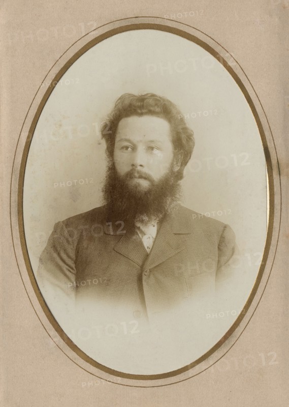 Young Bearded Man in a Civilian Suit, 1902. Creator: A. Artem'eva.