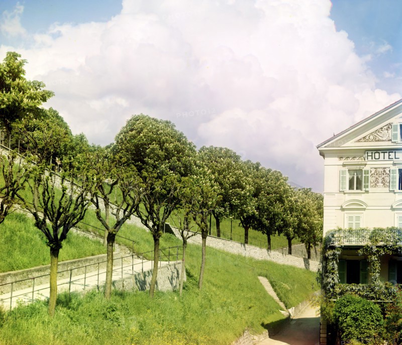 Lugano, between 1905 and 1915. Creator: Sergey Mikhaylovich Prokudin-Gorsky.