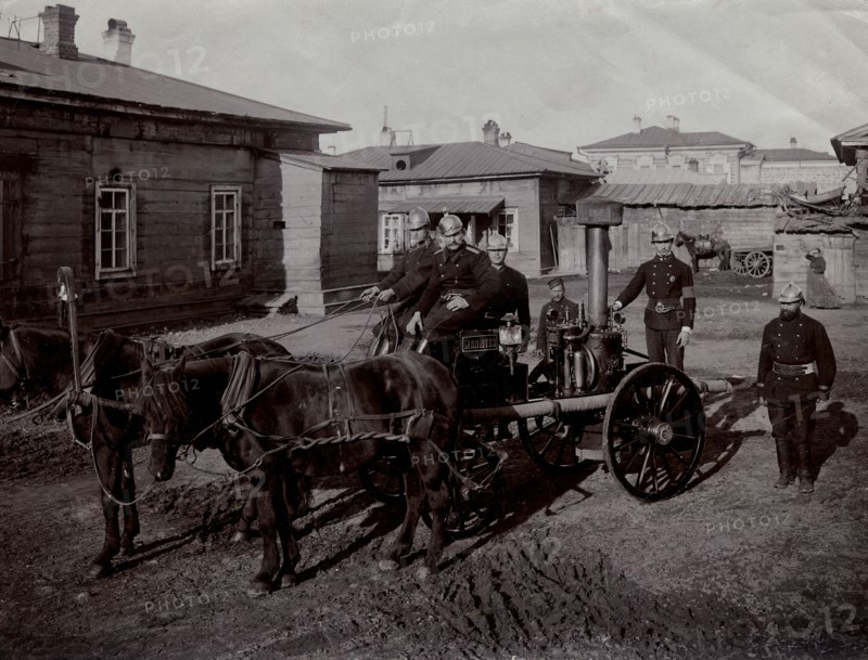 Steam Machine "Maliutka" of the Irkutsk Fire Association, 1908. Creator: Unknown.