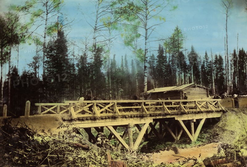 A Bridge of 8 Sazhens Length. Mal'tsevsk-Novosibirsk Road, 1906-1908. Creator: Dorozhno-Stroitel'nyi Otdel.