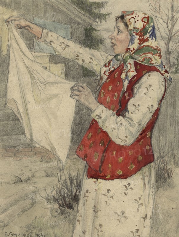 Female Migrant from Arkhangelsk Province to Krasnoyarsk in Siberia. Old Believer, 1904. Creator: Boris Vasilievich Smirnov.