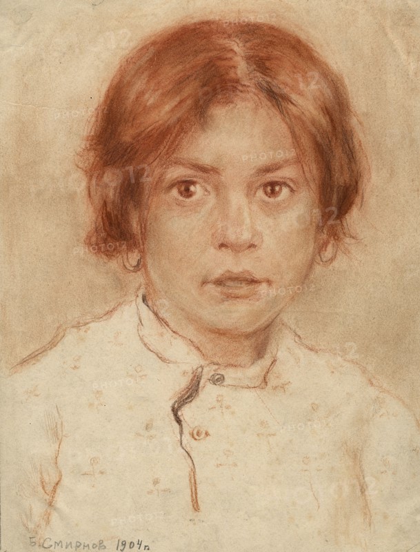 Female Pupil at the Irkutsk School, 1904. Creator: Boris Vasilievich Smirnov.