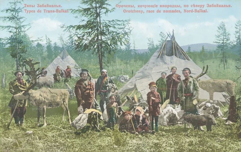 Orochens, nomadic foreigners, in the north of Transbaikalia, 1904-1917. Creator: Unknown.