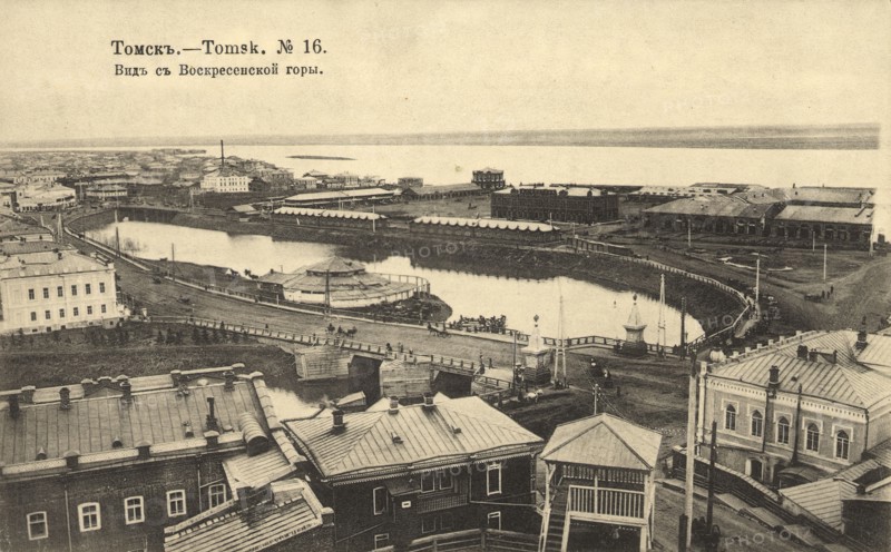 Tomsk: View from Voskresenskaia Mountain, 1904-1914. Creator: Unknown.
