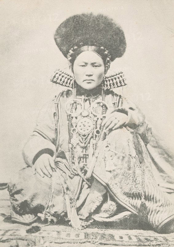 A Buriat Woman Sitting in the Honorable Pose, 1904-1917. Creator: Unknown.