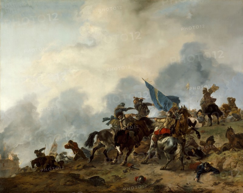 Battle Scene, c1646. Creator: Philip Wouverman.