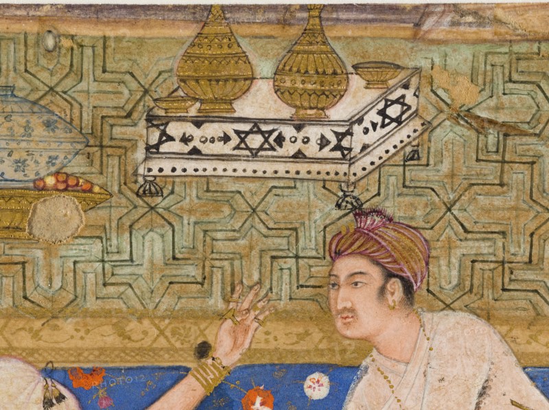 King Putraka in the Palace of the Beautiful Patali, From a Kathasaritsagara (image 2 of 2), c1590. Creator: Unknown.