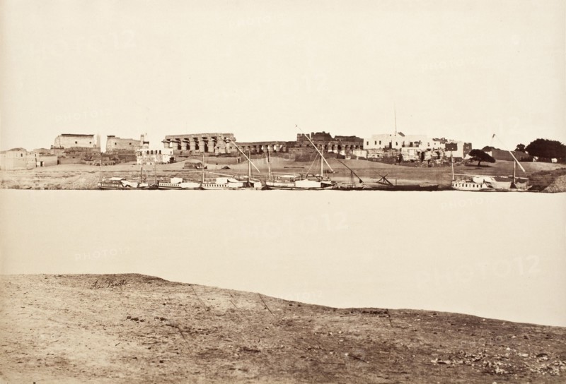 Town Of Luxor, c.1870. Creator: Antonio Beato.