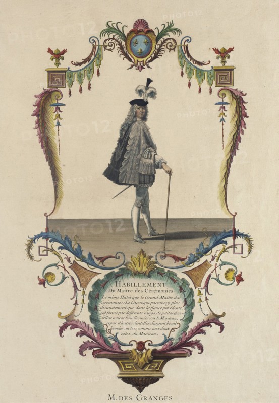 Habillement du Maitre des Ceremonies, M. des Granges, 1774. Creator: Nicolas Dauphin de Beauvais.