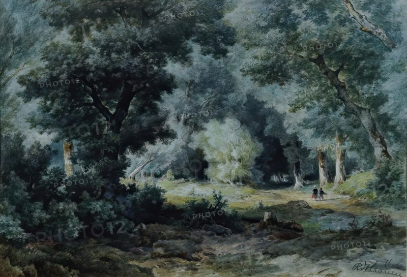 Forest interior, 1876. Creator: Remigius Adrianus Haanen.