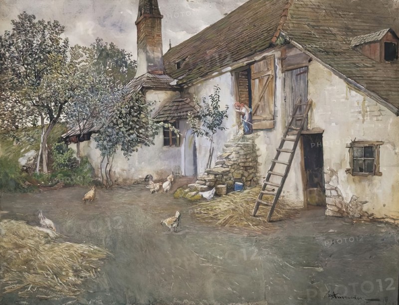 Farm in Lower Austria, 1914. Creator: Eduard Ameseder.