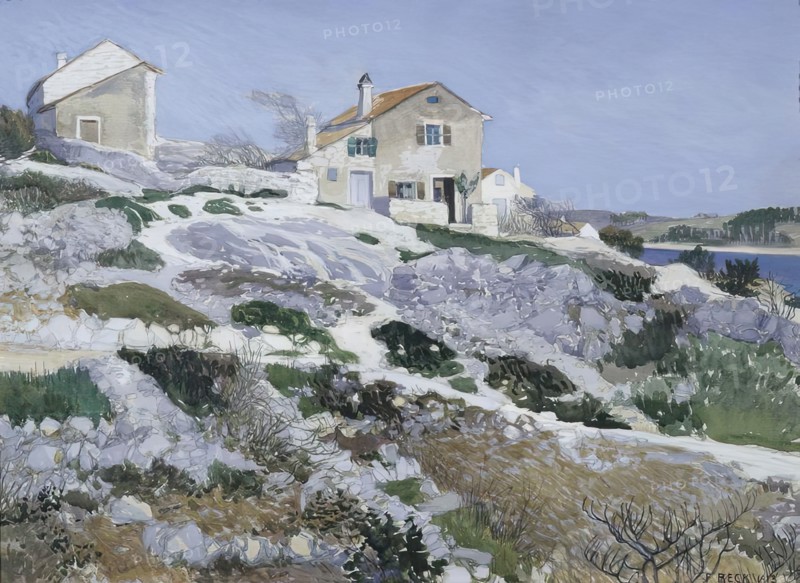 Fisherman's houses on Lussin, 1913. Creator: Friedrich Beck.