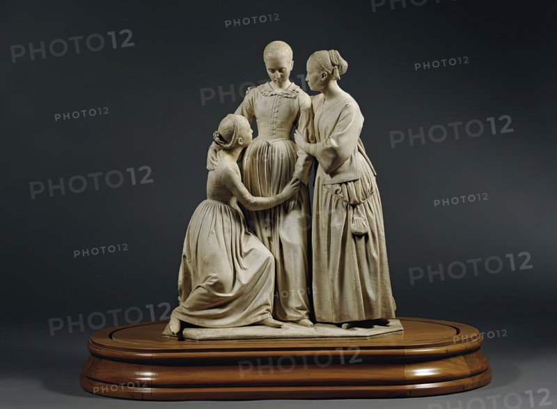Heartbreak (The three daughters of Julius Schnorr von Carolsfeld), 1846. Creator: Hanns Gasser.