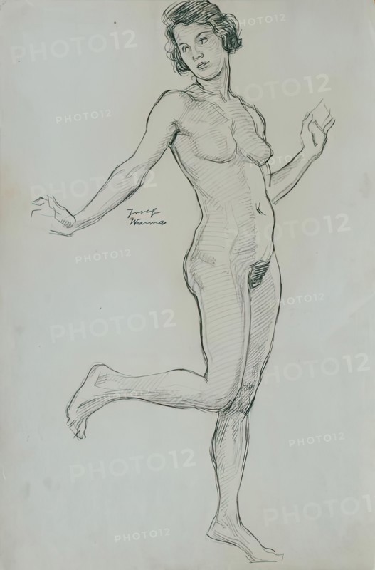 Nude study, 1925. Creator: Josef Wawra.
