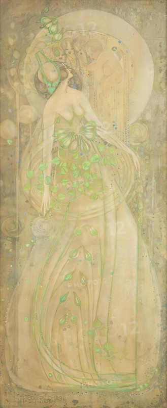 June roses, 1898. Creator: Margaret MacDonald Mackintosh.