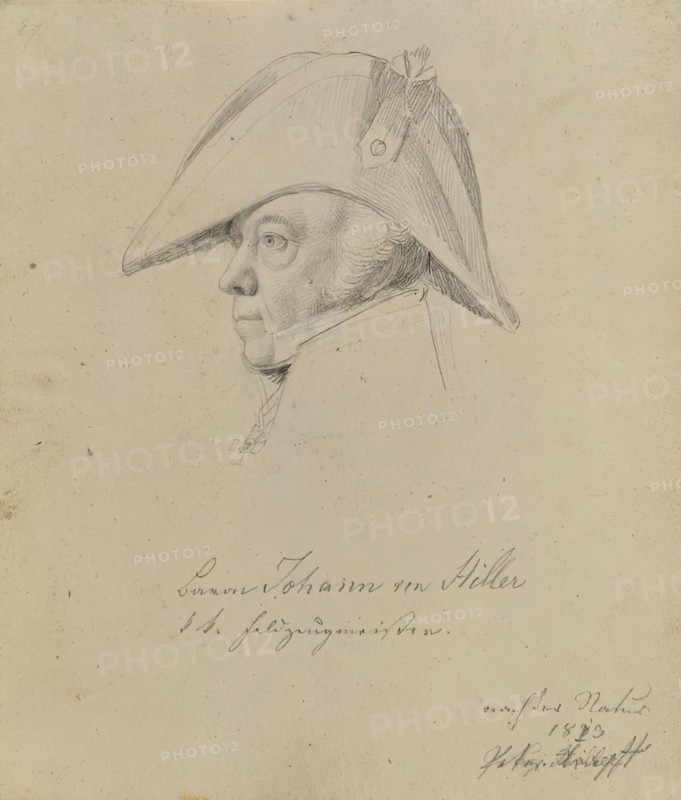 Baron Johann von Hiller, 1813. Creator: Johann Peter Krafft.