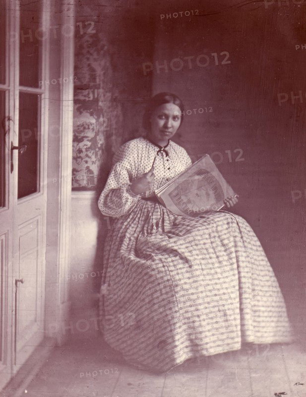 Portrait of the composer Elfrida Andrée at the age of 22, 1863. Creator: Salomon August Andree.