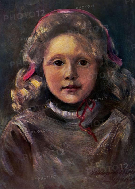 Folk costume, children: "Liss Kersti", Gagnef parish, Dalarna. (c1900s). Creator: Hildegard Katerina Thorell.
