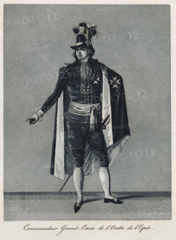 Commandeur Grand-Croix de l'Ordre de l'Epée, 1780s.  Creator: Johan Abraham Aleander.