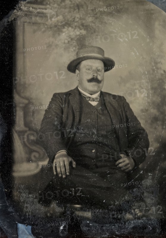 Portrait of editor Emil Carlson, St. Petersburg, 28 July 1903.  Creator: Mats Landin.