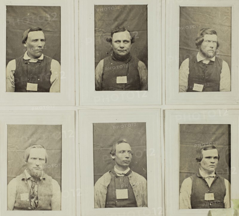 Photographic Album for the year 1861 of prisoners kept at Warberg Fortress, 1861.  Creator: Mats Landin.