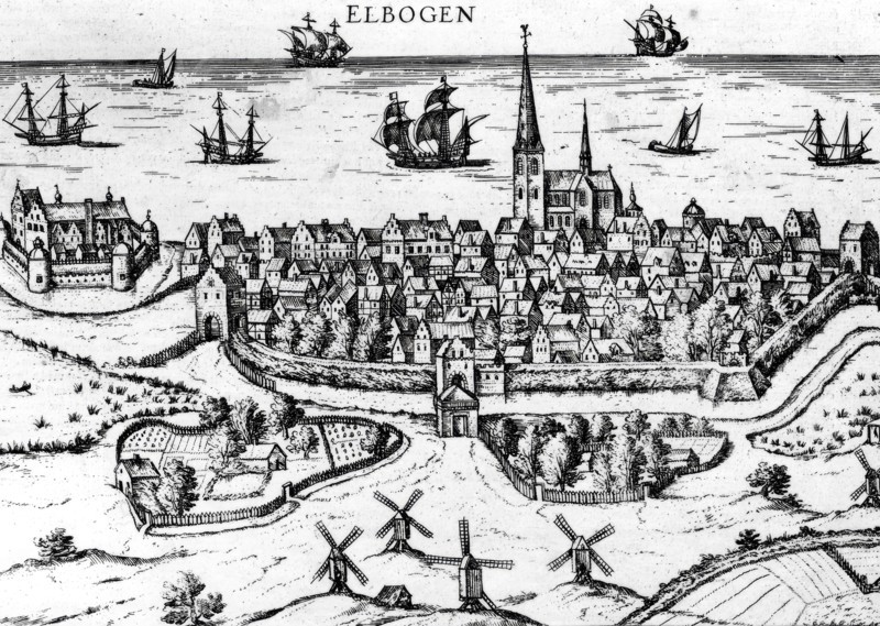 City view of Malmo from Samuel von Pufendorf's "De rebus a Carolo Gustavo gestis", pub.1696, (1941) Creator: Unknown.