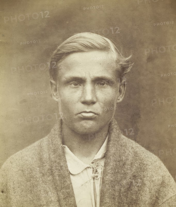 Portrait, bust, of young man from Tavastehus, Finland, 1877. Creator: Unknown.
