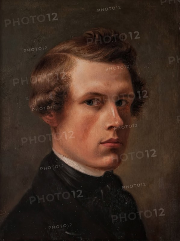 Self portrait, 1845. Creator: August Jernberg.