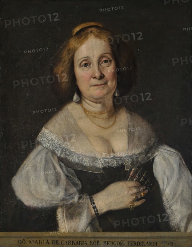 Donna Maria de Carraria, (c1550s). Creator: Giovanni Battista Moroni.