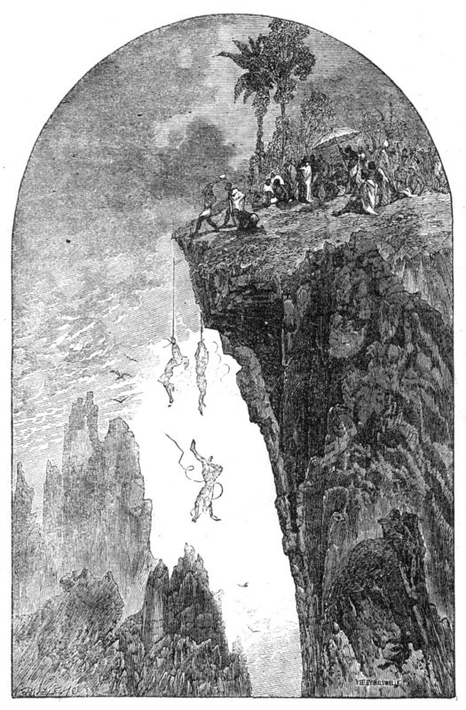 Jack Manly: the Gabon Cliff, Africa, 1862. Creator: Unknown.