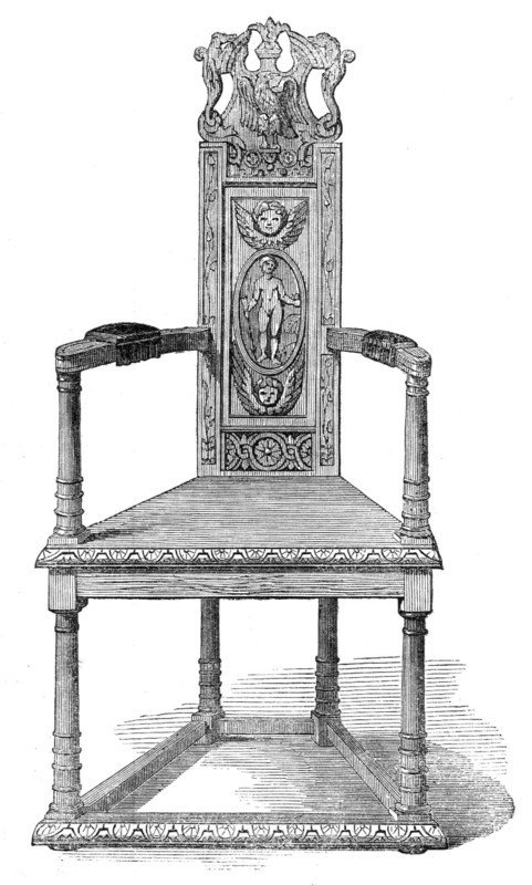 Alexander Pope's Chair, 1862. Creator: Unknown.