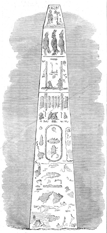 Cleopatra's Needle, Alexandria, 1862. Creator: Unknown.