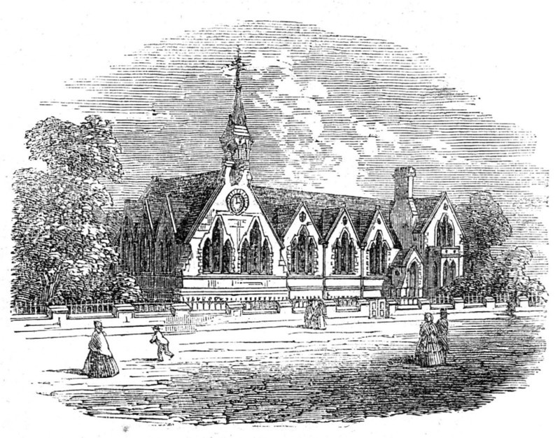 New schools at Long Ashton, near Bristol, 1862. Creator: Unknown.