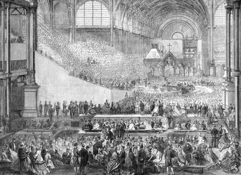 Opening of the International Exhibition: the orchestra, 1862. Creator: Mason Jackson.