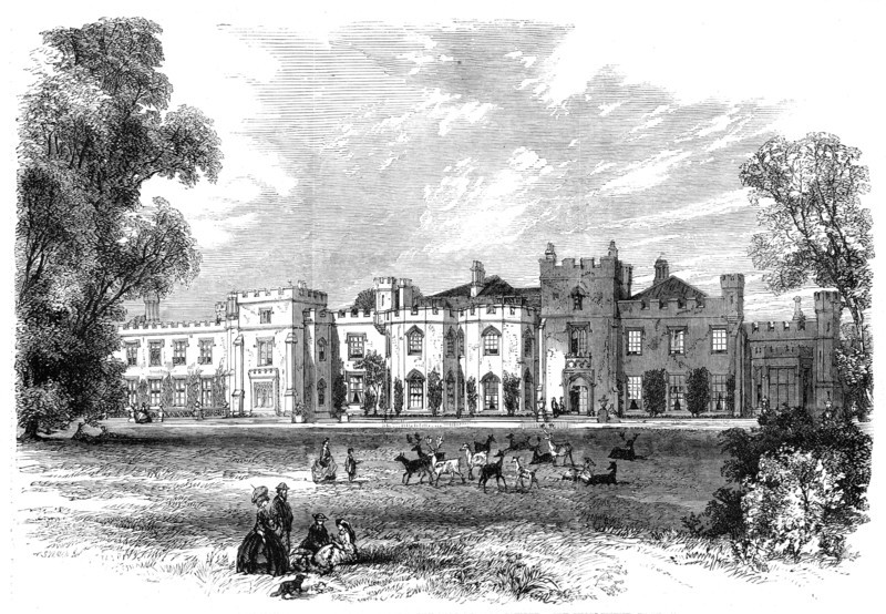 Panshanger House, Hertfordshire, the seat of Earl Cowper, 1862. Creator: Unknown.
