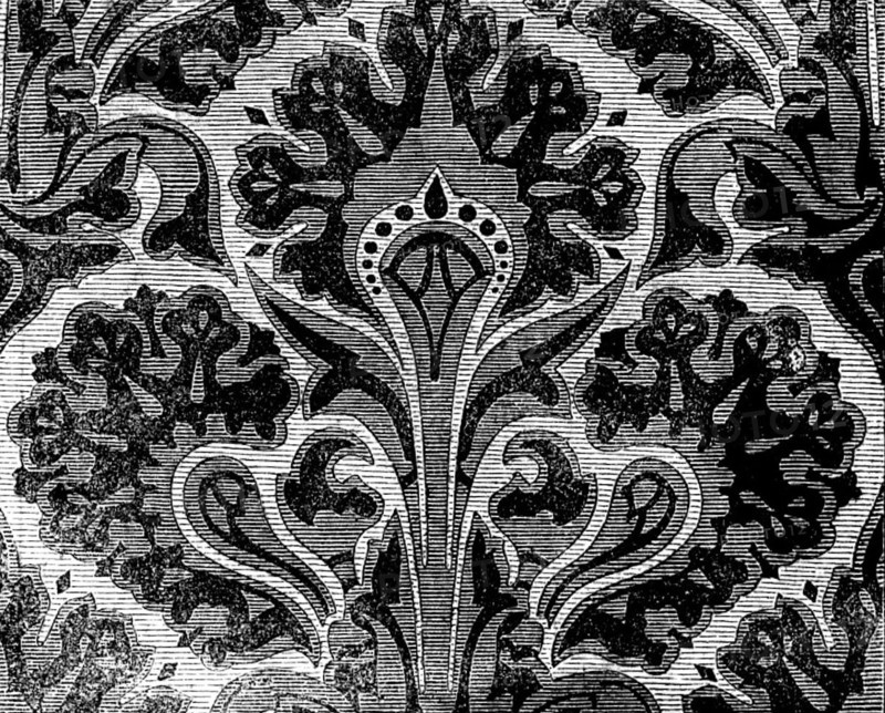 The International Exhibition - Wallpaper by Messrs. John Woollams and Co., 1862.  Creator: Unknown.