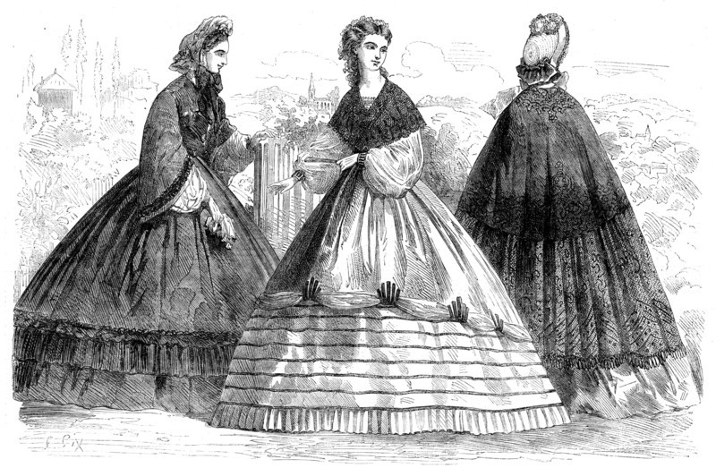 Paris fashions for September, 1862. Creator: Unknown.