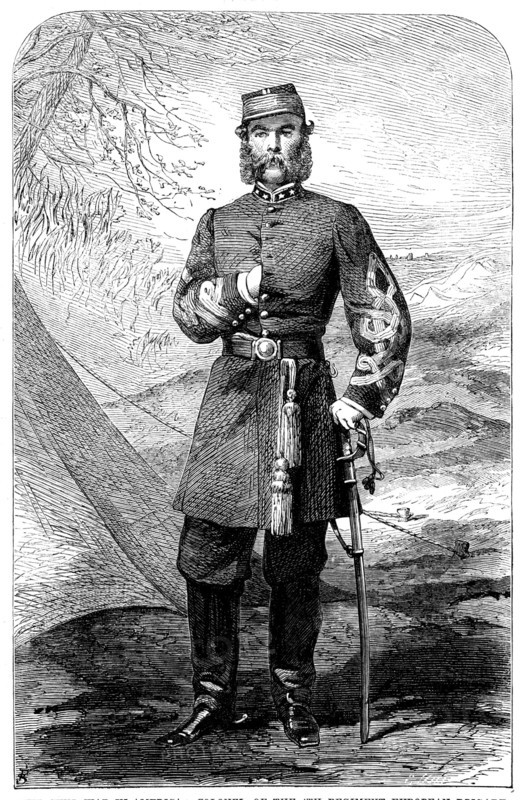 The Civil War in America: Colonel of 4th Regiment European Brigade of the Confederate Army..., 1862. Creator: Unknown.