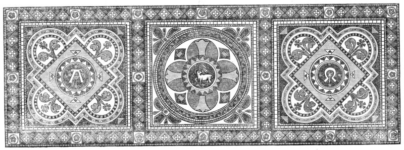 The International Exhibition: mosaic pavement by Minton, 1862. Creator: Unknown.