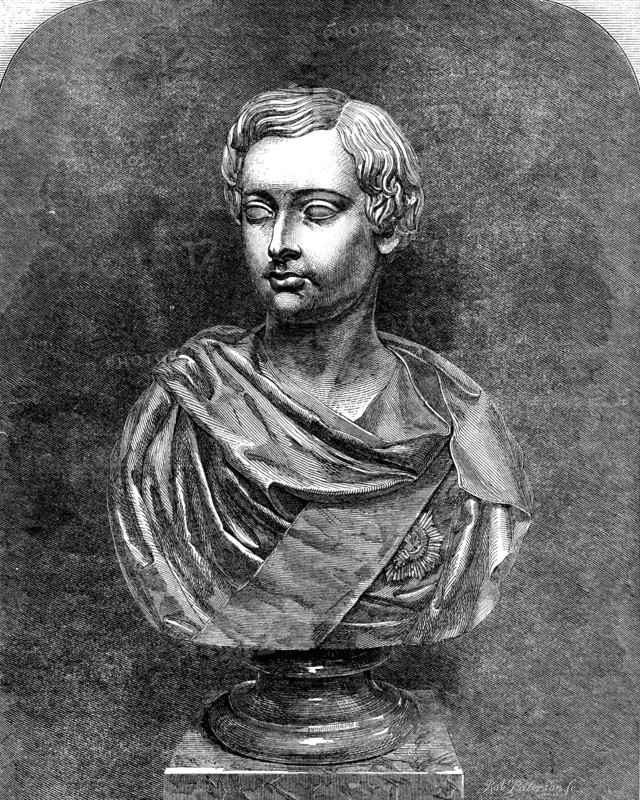 The International Exhibition: marble bust of His Royal Highness the Prince of Wales..., 1862. Creator: Robert Paterson.