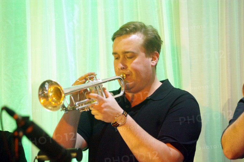 Tom Walsh, Stan Sulzmann’s Neon Orchestra, Watermill Jazz Club, Dorking, Surrey, Nov 2023. Creator: Brian O'Connor.