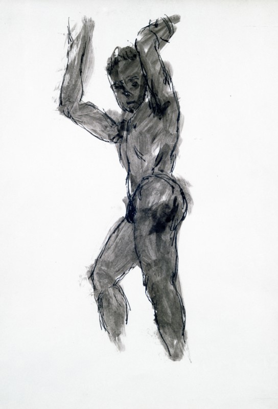 'Man of Profile Upright Washing', C1920. Creator: Francis Picabia.