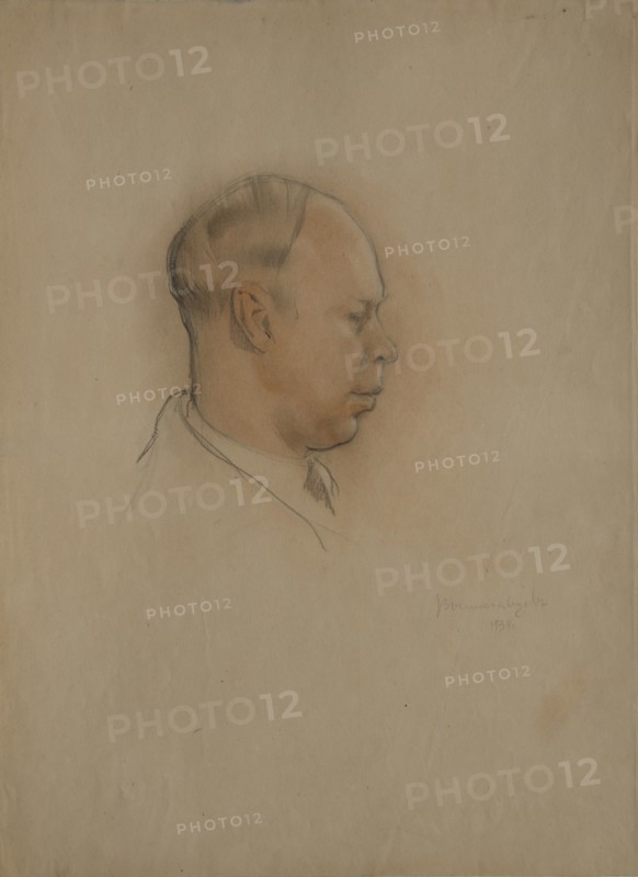 Portrait of the composer Sergei Prokofiev (1891-1953), 1934. Artist: Vysheslavtsev, Nikolai Nikolayevich (1890-1952)