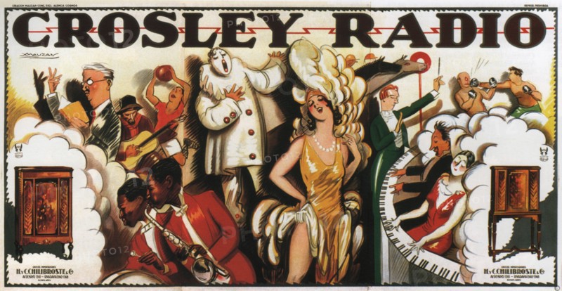 Crosley Radio, 1930. Creator: Mauzan, Achille (1883-1952).