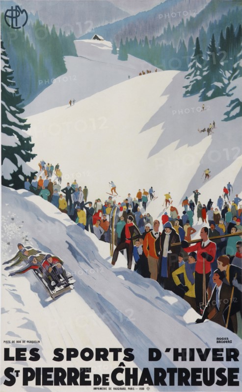 Les sports d'hiver à St Pierre de Chartreuse, 1930. Creator: Broders, Roger (1883-1953).