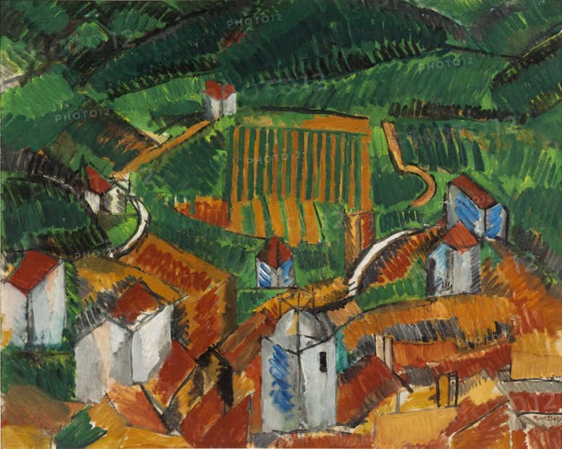 Landscape at Vence, 1908. Creator: Dufy, Raoul (1877-1953).
