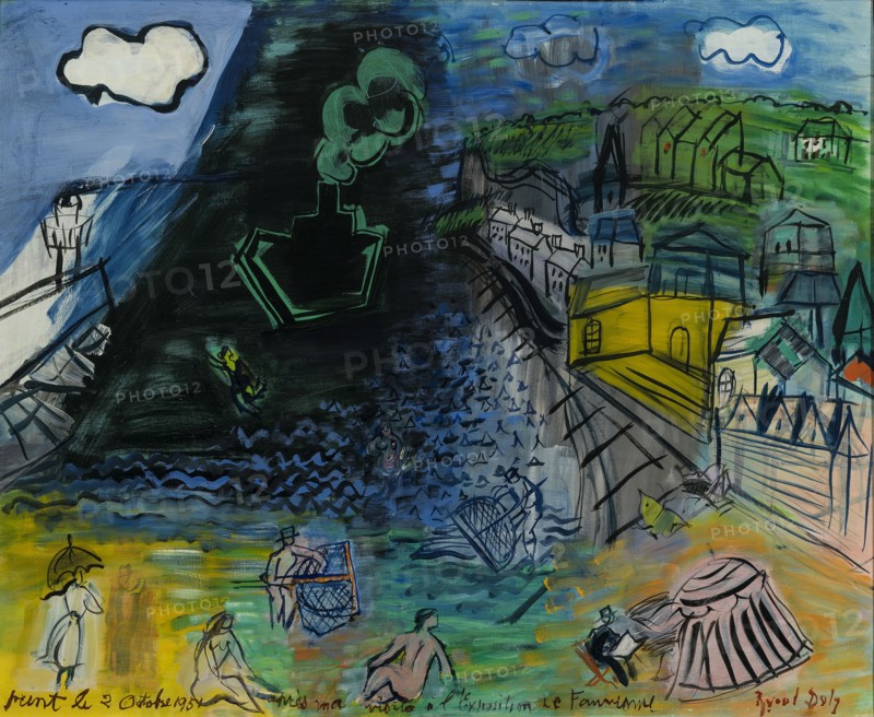 Sainte-Adresse, le cargo noir, 1951. Creator: Dufy, Raoul (1877-1953).