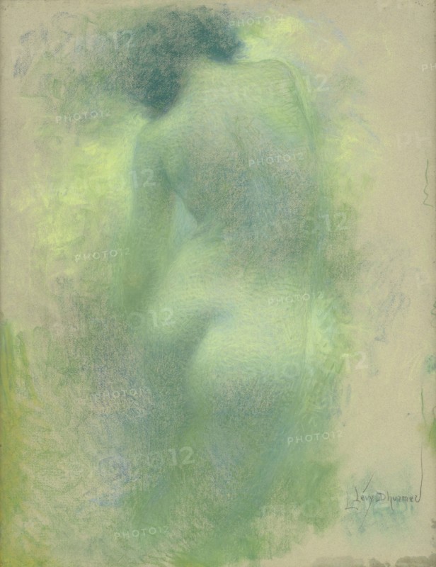 Female back nude torso, c. 1900. Creator: Lévy-Dhurmer, Lucien (1865-1953).
