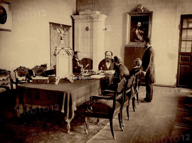 Office interior of the pre-reform Krasnoyarsk City Court, 1890. Creator: Unknown.