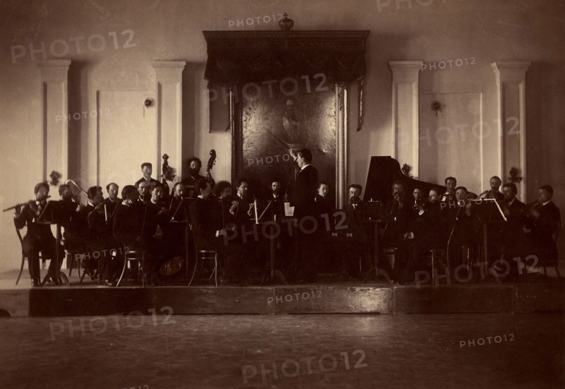 Performance of the First Krasnoyarsk Symphony Orchestra, conductor Sergey Mikhailovich..., 1888. Creator: Unknown.